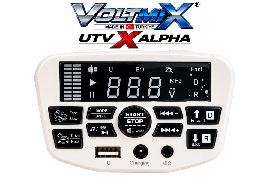Utv x ALPHA kontrol paneli start stop müzik çalar